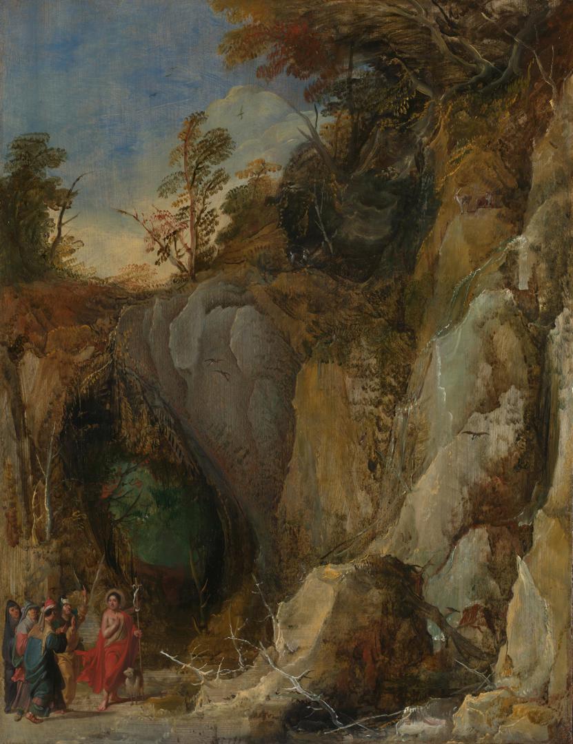 Rocky Landscape with Saint John the Baptist by Joos de Momper the Younger