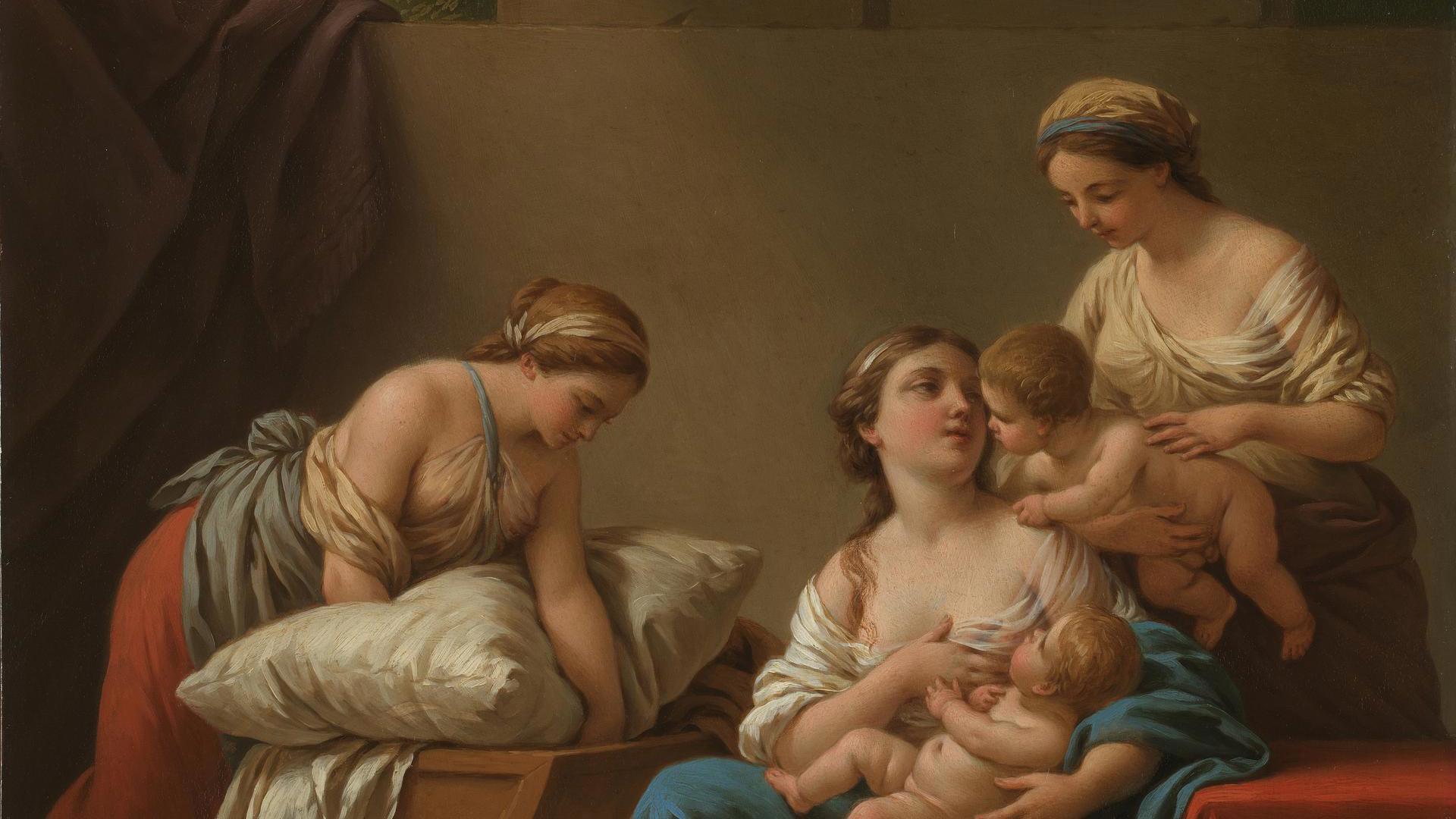 Maternal Affection by Louis Jean François Lagrenée