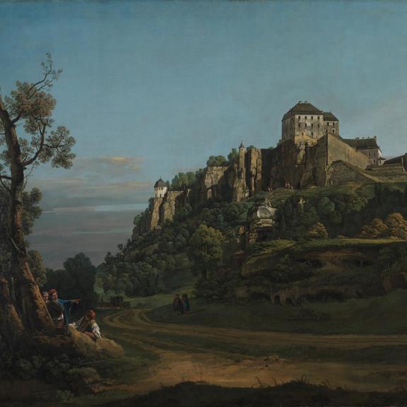 The Fortress of Königstein from the North