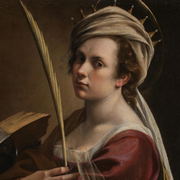 Self Portrait as Saint Catherine of Alexandria