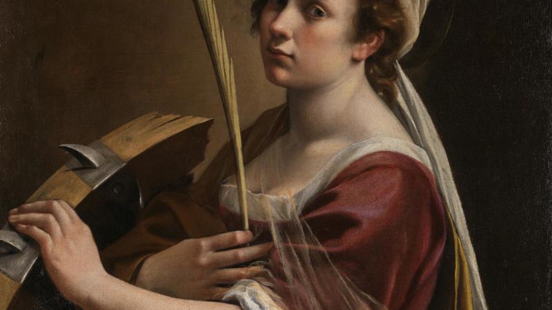 Artemisia Gentileschi, 'Self Portrait as Saint Catherine of Alexandria', about 1615-17