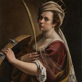 Self Portrait as Saint Catherine of Alexandria
