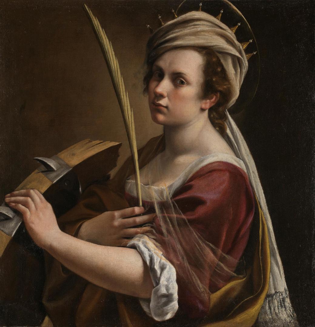Self Portrait as Saint Catherine of Alexandria by Artemisia Gentileschi