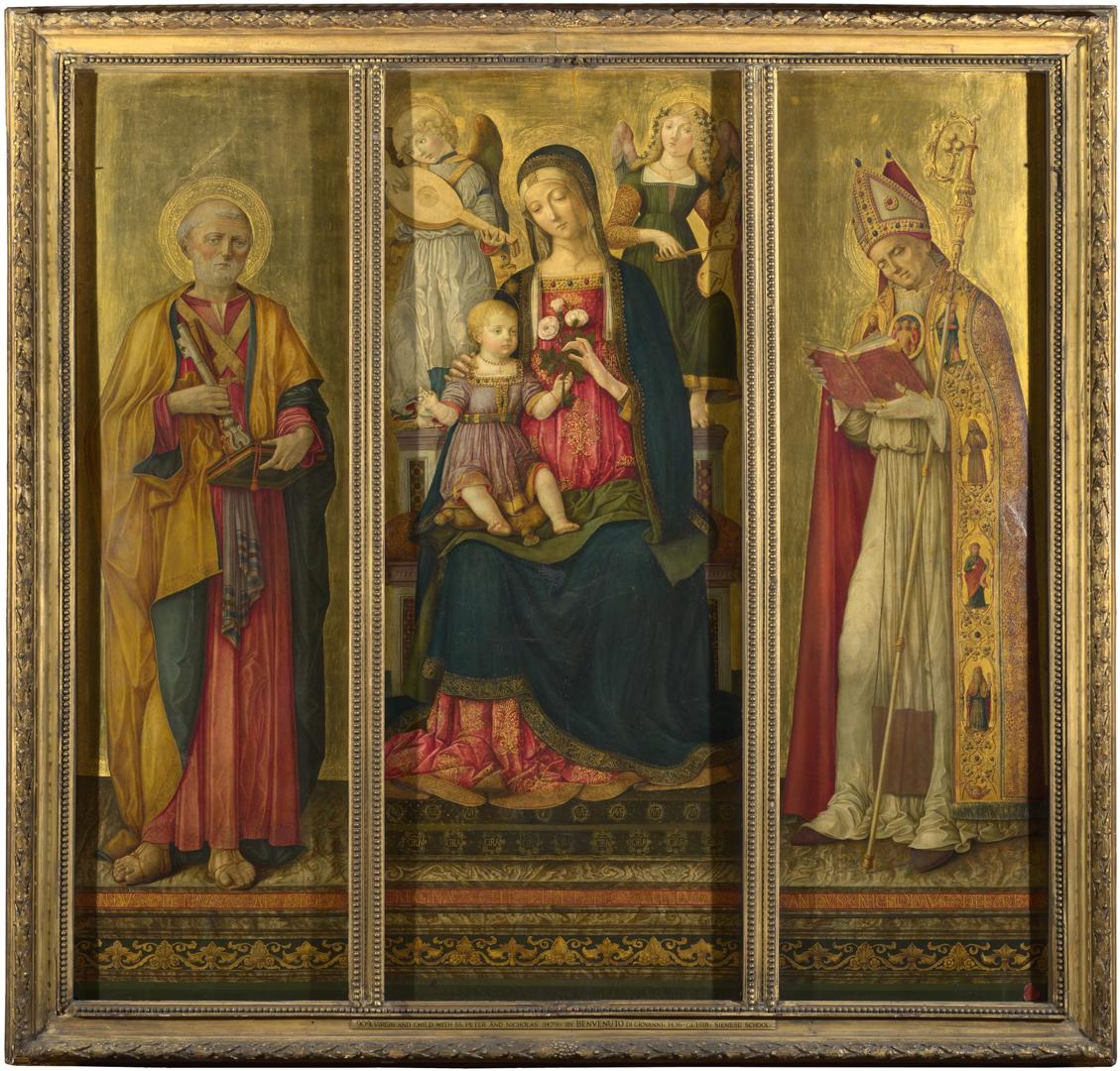 Altarpiece: The Virgin and Child with Saints by Benvenuto di Giovanni