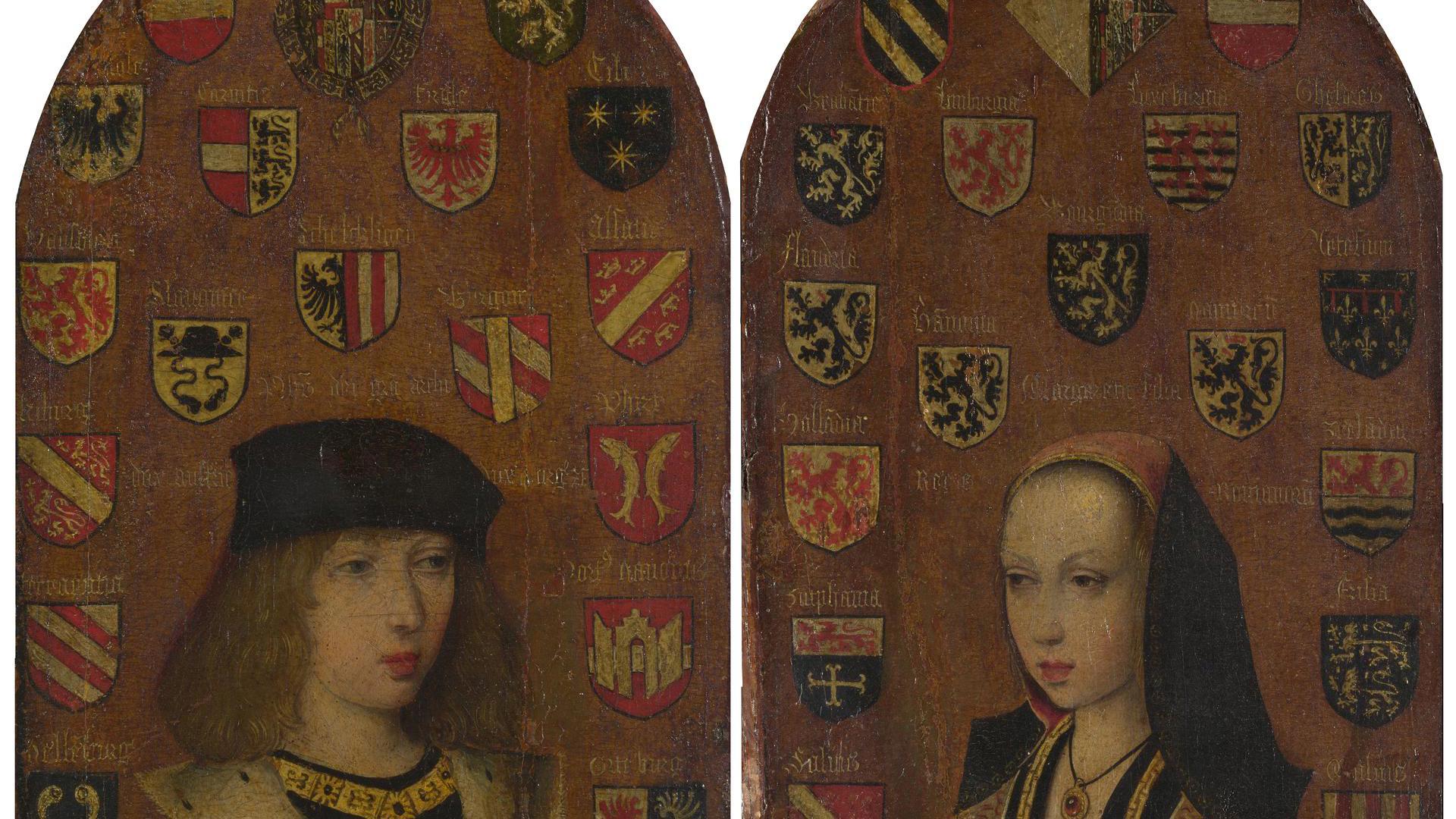 Diptych: Philip the Handsome and Margaret of Austria by Probably by Pieter van Coninxloo