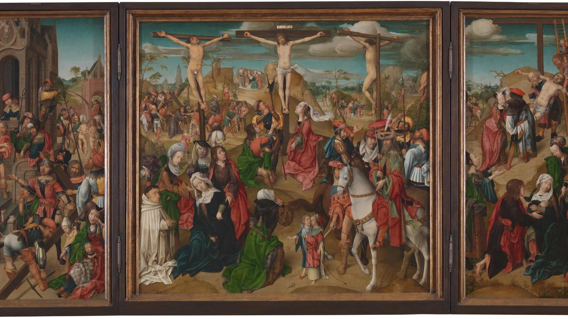 Triptych: Scenes from the Passion of Christ by Master of Delft