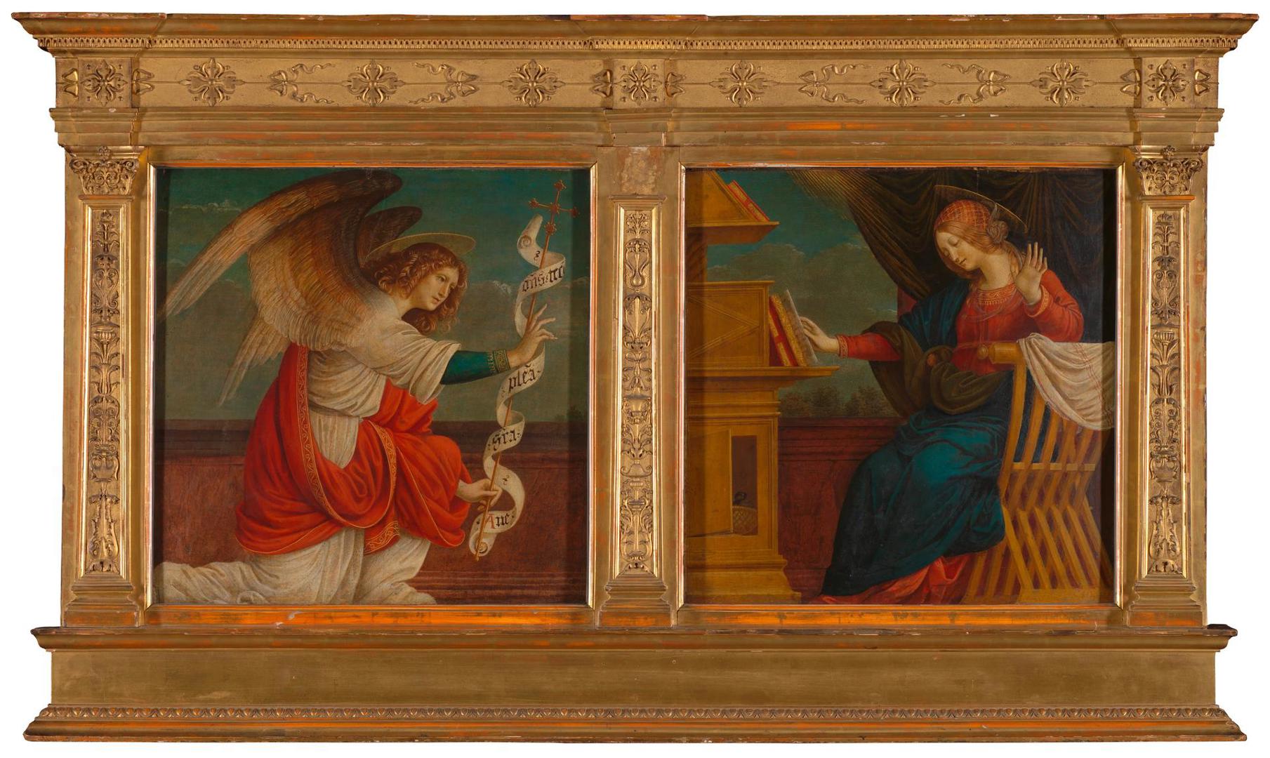 Panels from an Altarpiece: The Annunciation by Gaudenzio Ferrari