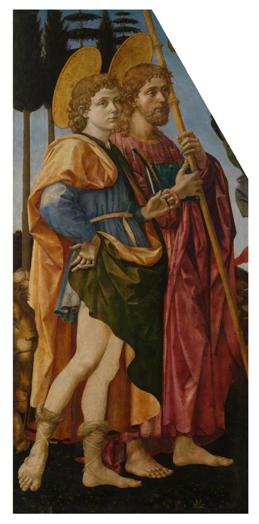 Saints Mamas and James by Francesco Pesellino and Fra Filippo Lippi and Workshop