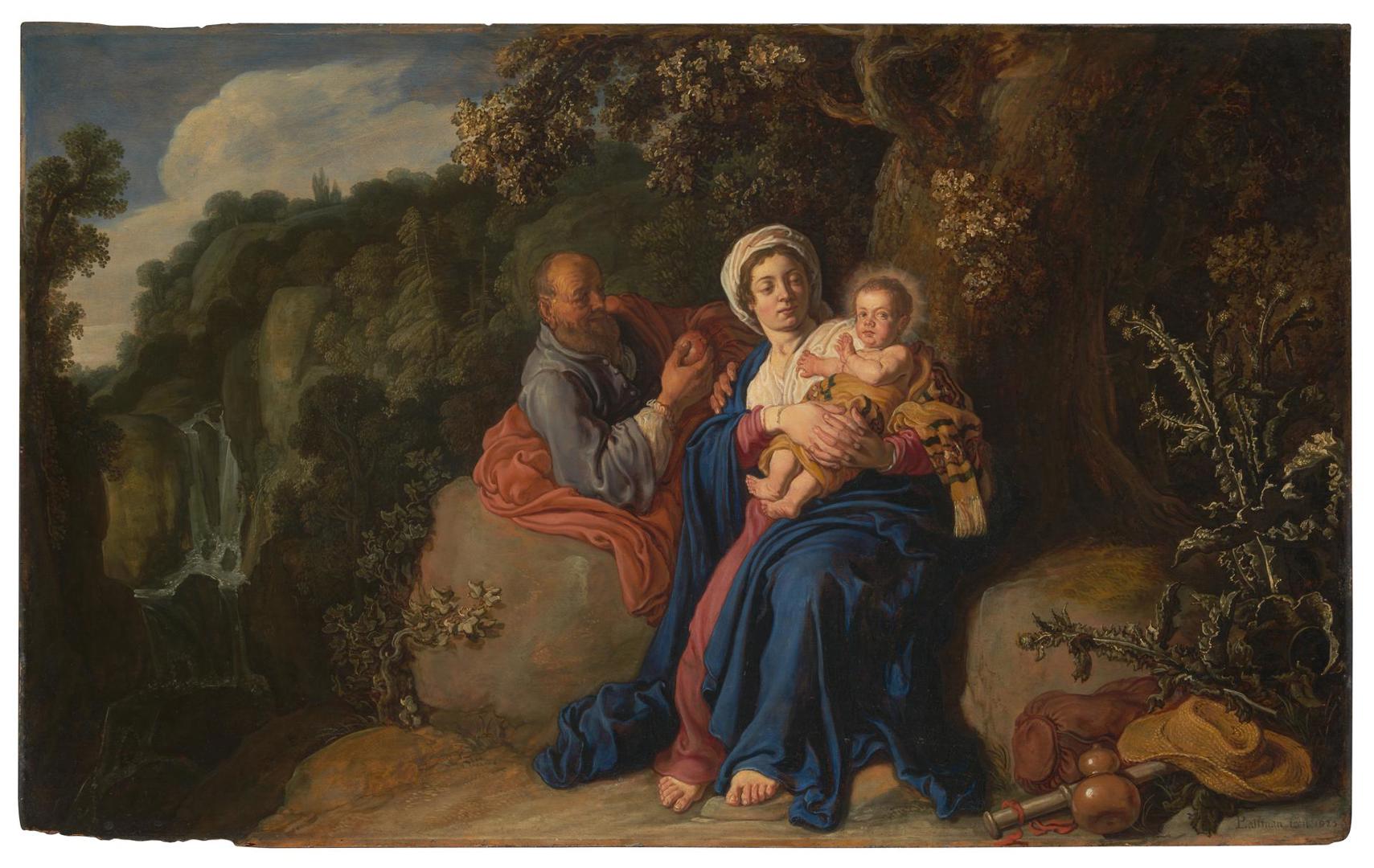 The Rest on the Flight into Egypt by Pieter Lastman