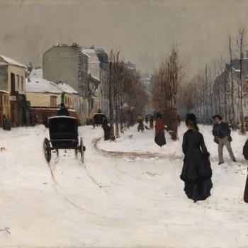 The Boulevard de Clichy under Snow