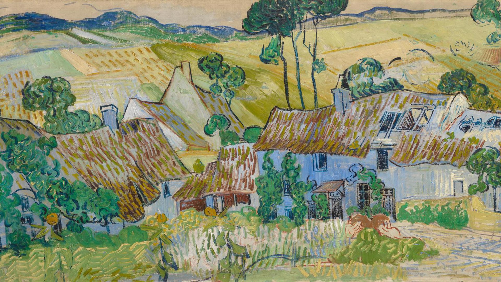 Farms near Auvers by Vincent van Gogh