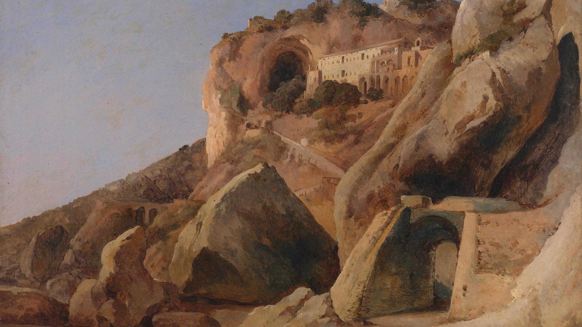 The Capuchin Convent at Amalfi by Carl Blechen