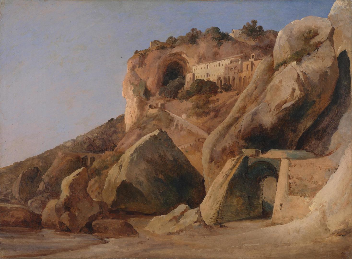 The Capuchin Convent at Amalfi by Carl Blechen