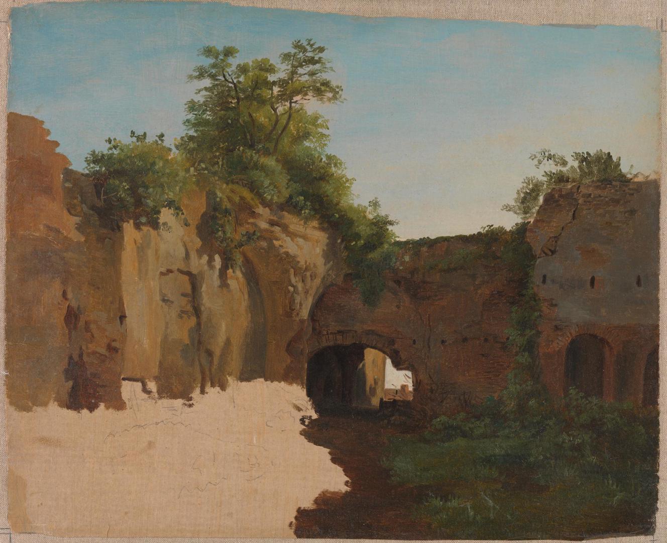 Antique Ruins (the Baths of Caracalla?) by Gilles-François-Joseph Closson