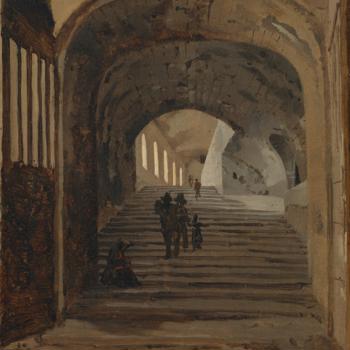 Staircase in the Villa of Maecenas, Tivoli