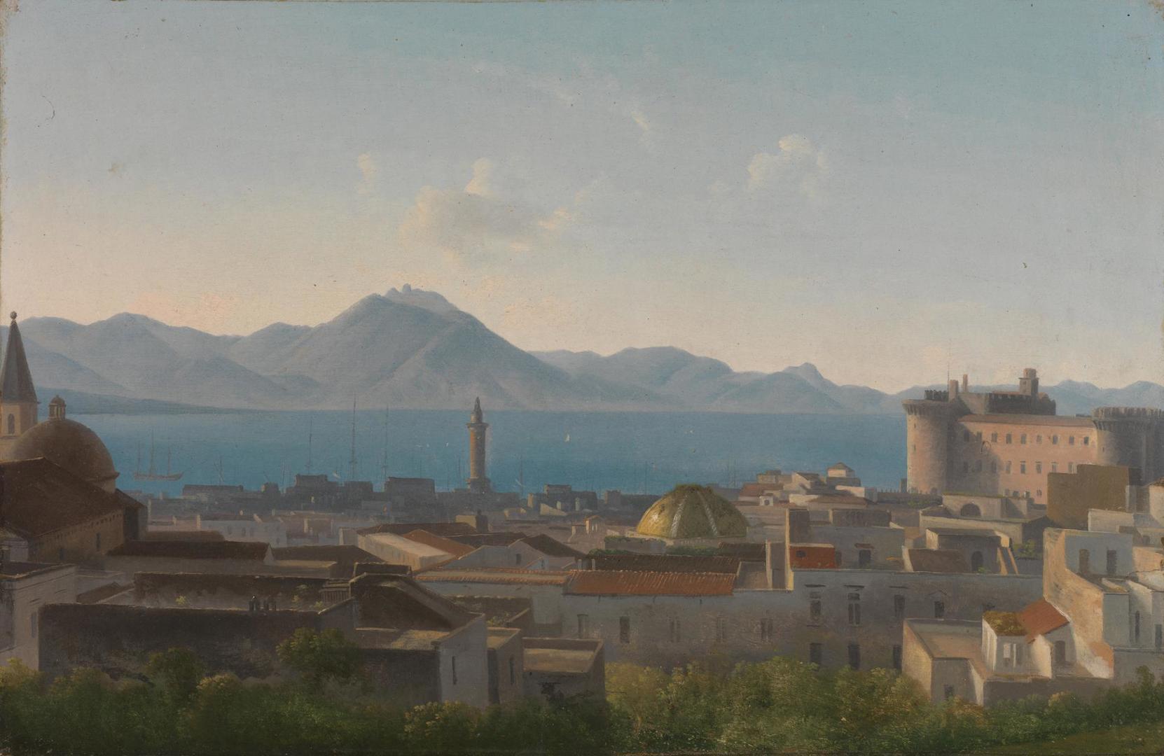 Panoramic View of the Bay of Naples by Alexandre-Hyacinthe Dunouy