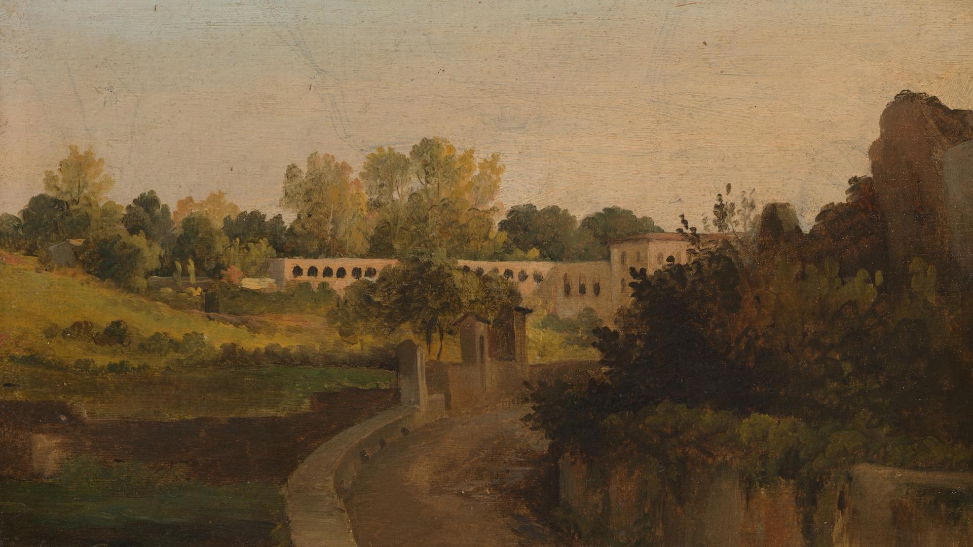 View of the Villa Borghese by Léon Fleury