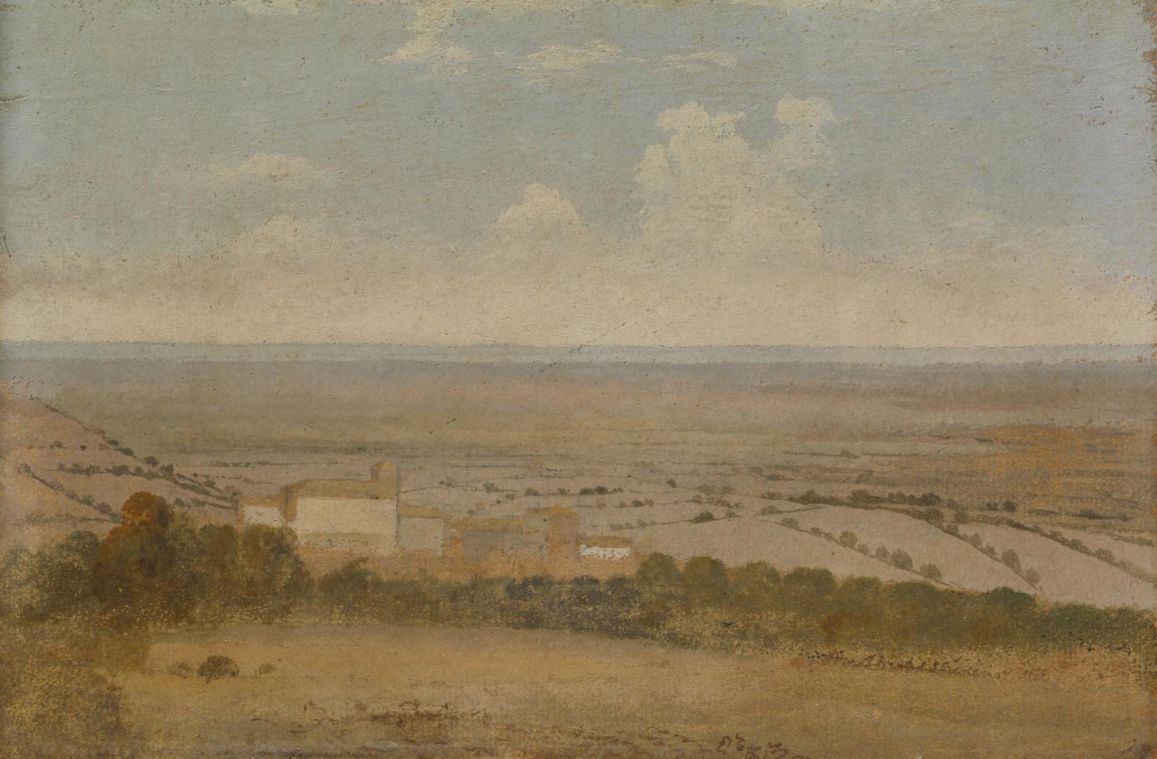 Landscape with a Distant View of the Sea (Italy) by Thomas Jones
