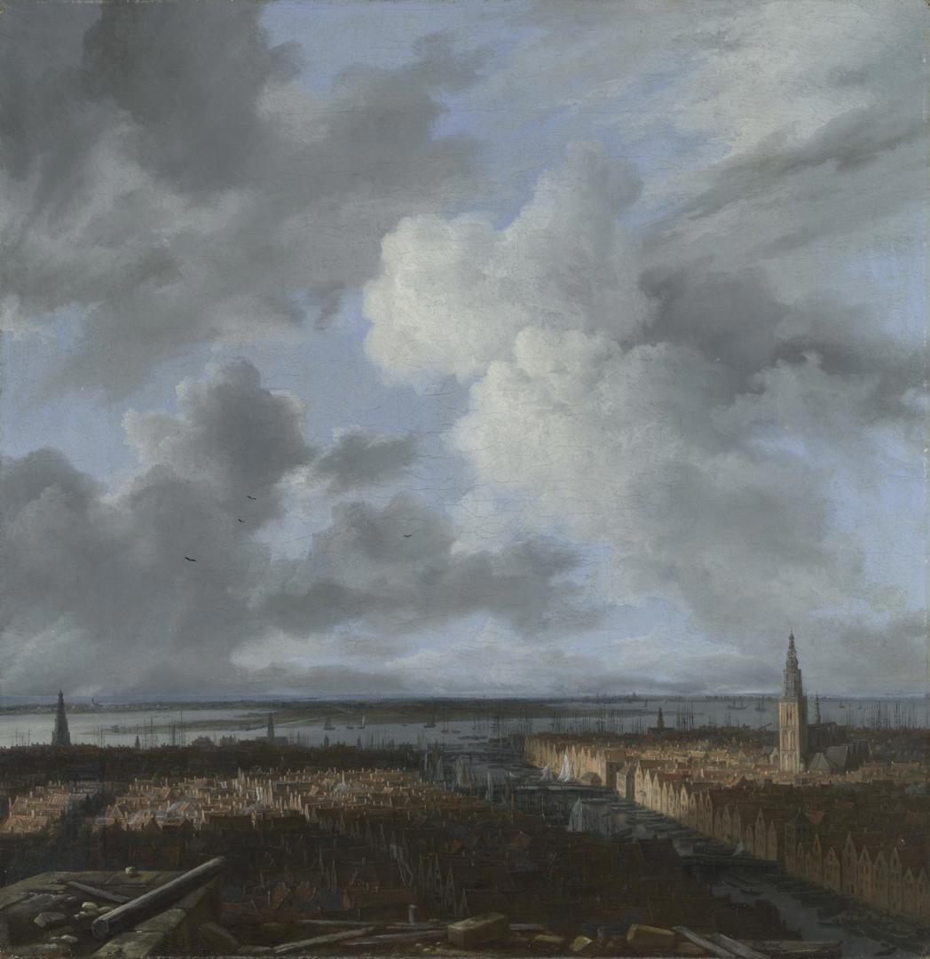 A Panoramic View of Amsterdam looking towards the IJ by Jacob van Ruisdael