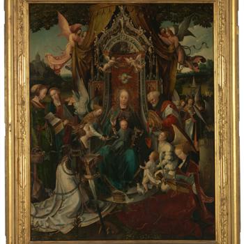 The Virgin and Child Enthroned, with Saints