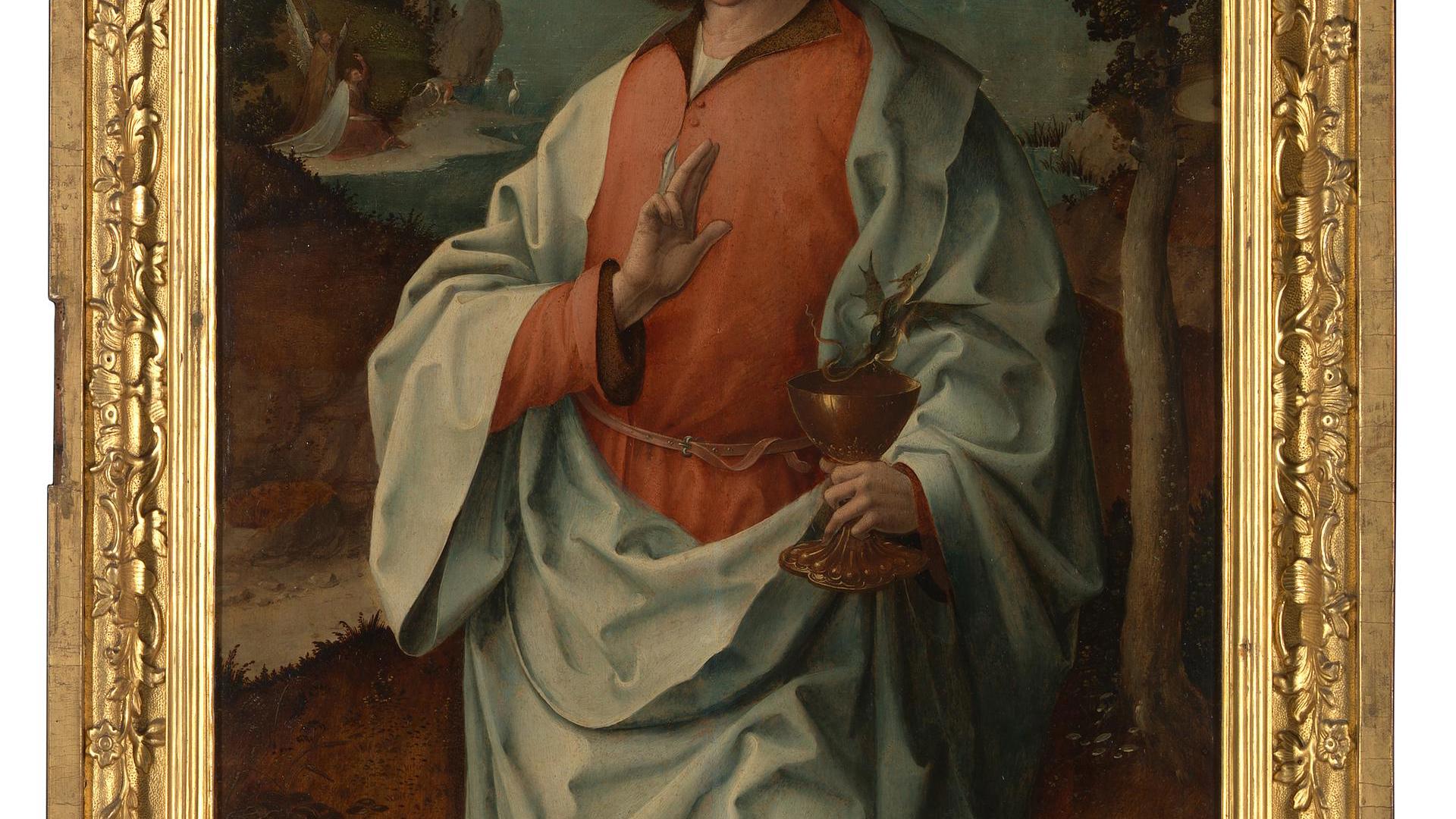 Saint John the Evangelist (Right Panel) by Jan de Beer and workshop