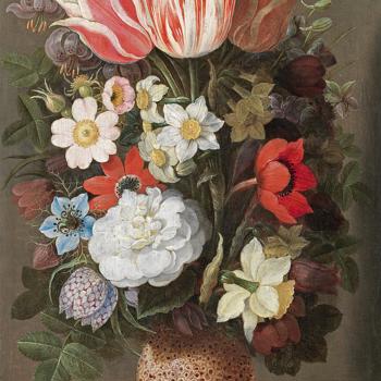 Flowers in a Serpentine Vase