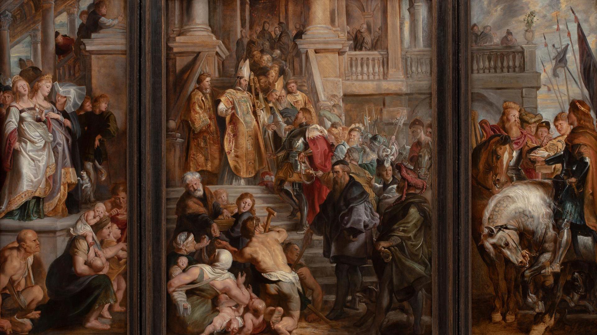 Oil Sketch for High Altarpiece, St Bavo, Ghent by Peter Paul Rubens