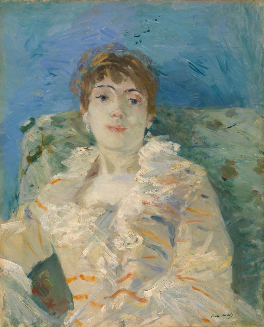 Girl on a Divan by Berthe Morisot