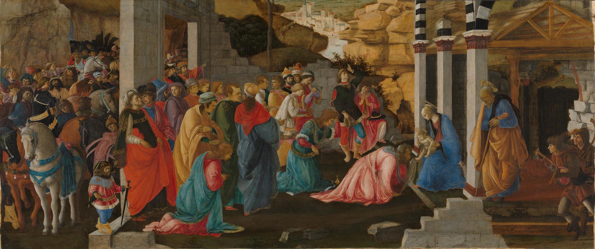 Adoration of the Kings by Sandro Botticelli and Filippino Lippi