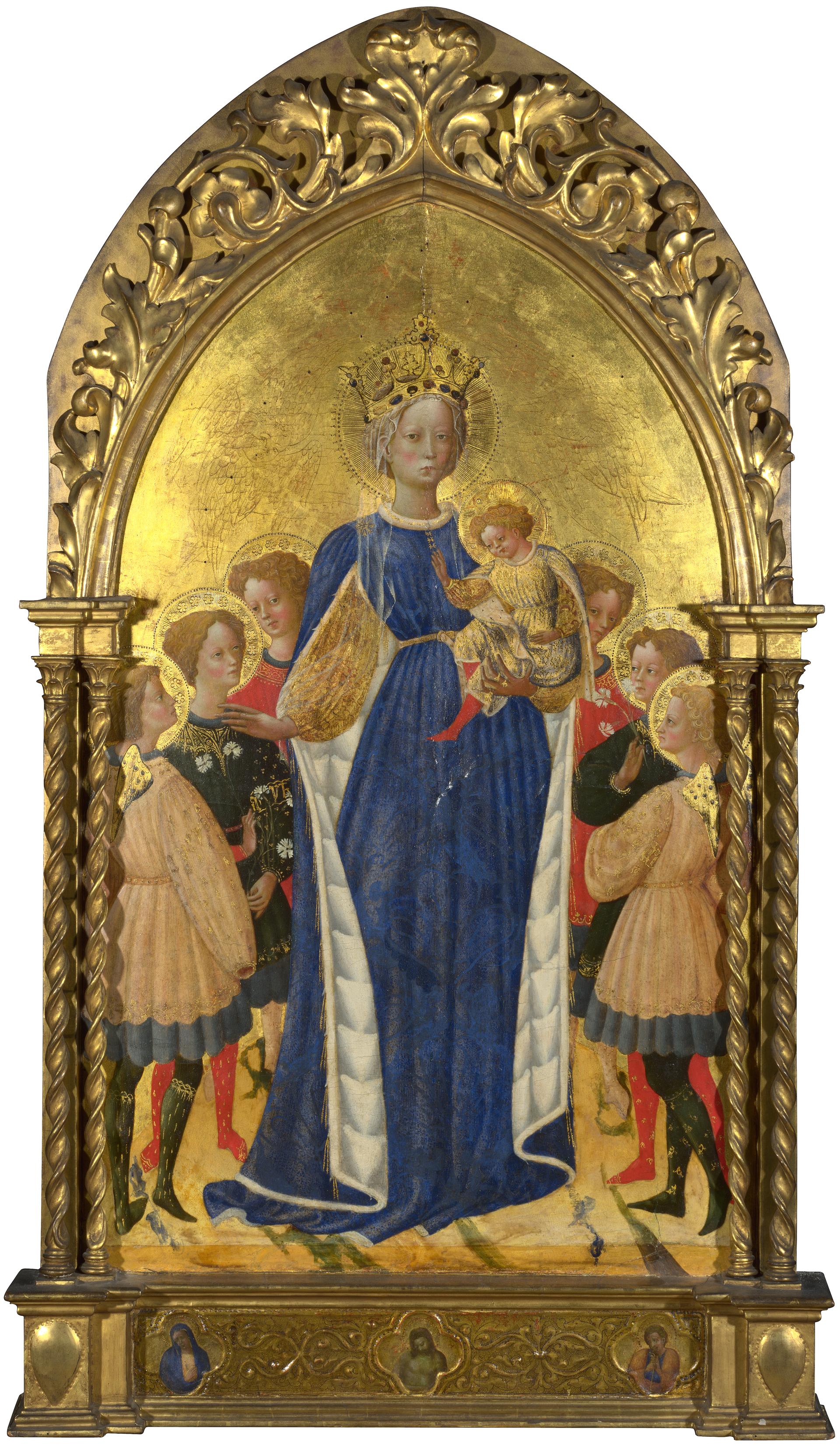 The Virgin and Child with Six Angels and Two Cherubim