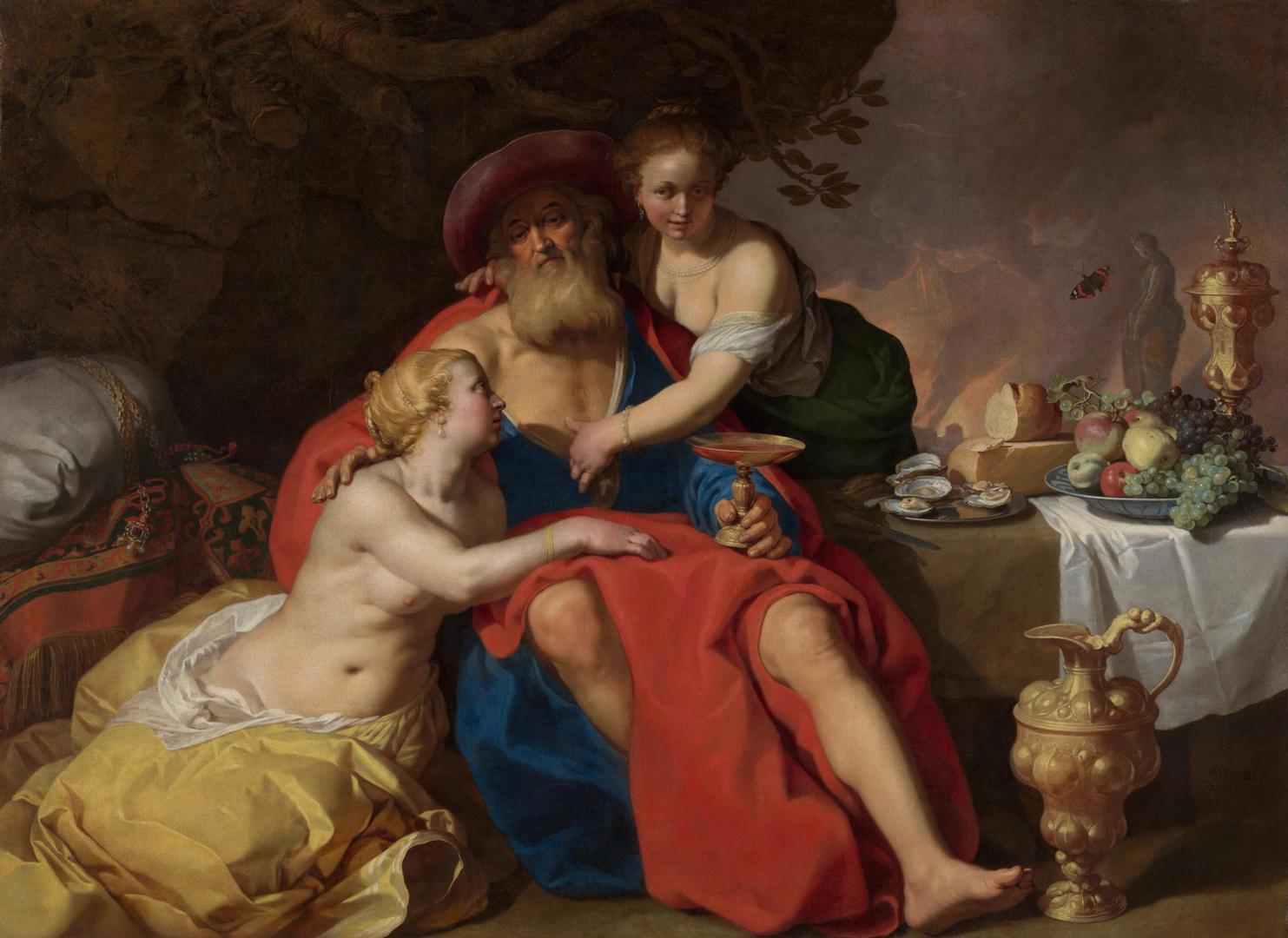 Lot and his Daughters by Abraham Bloemaert