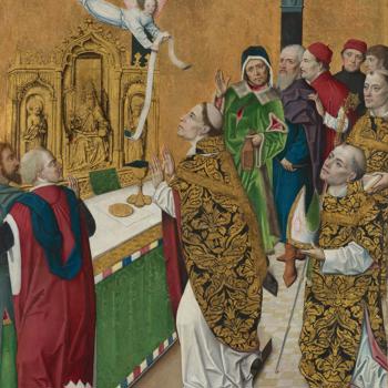 The Mass of Saint Hubert: Right Hand Shutter