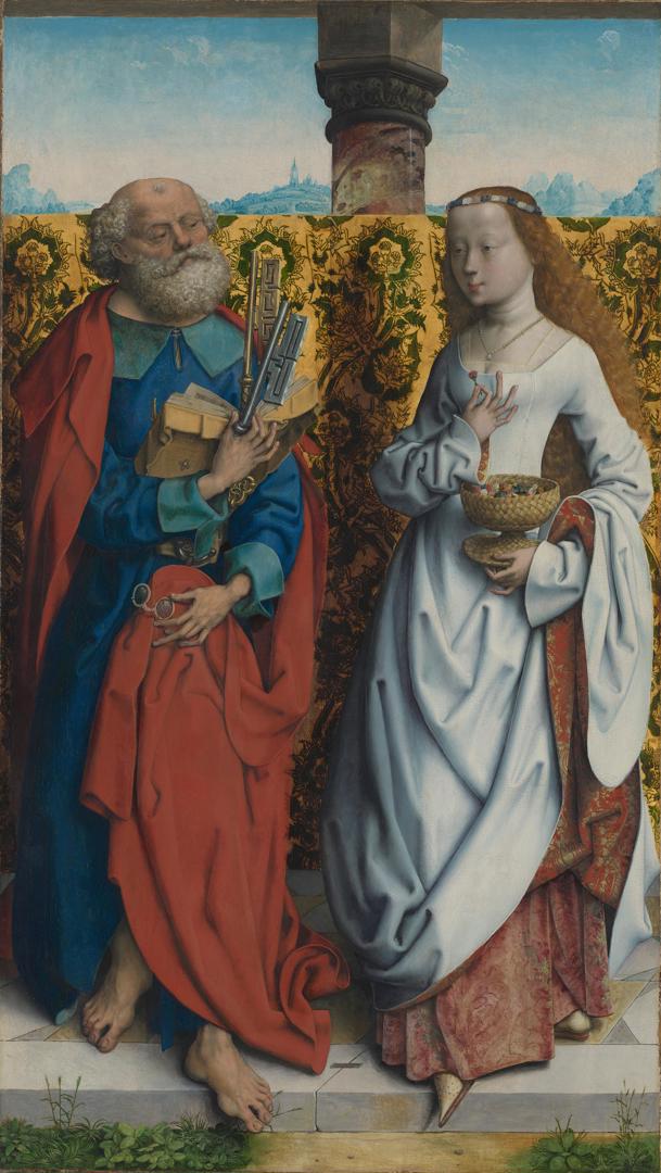 Saints Peter and Dorothy by Master of the Saint Bartholomew Altarpiece