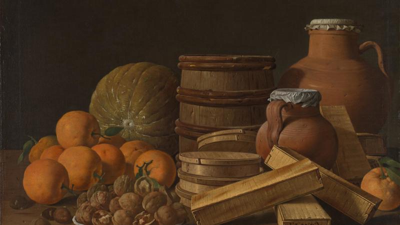 Luis Meléndez, 'Still Life with Oranges and Walnuts', 1772