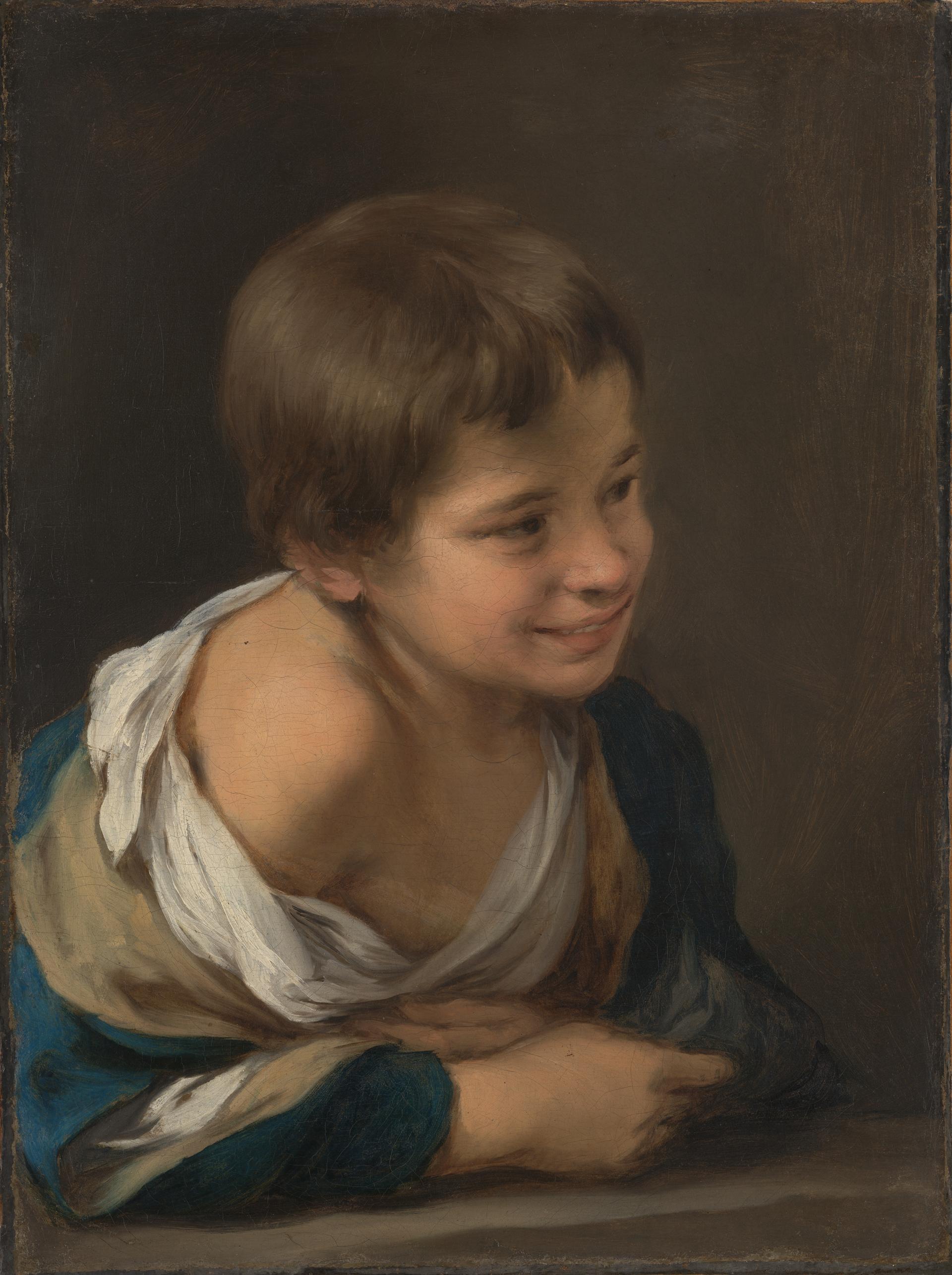 A Peasant Boy leaning on a Sill