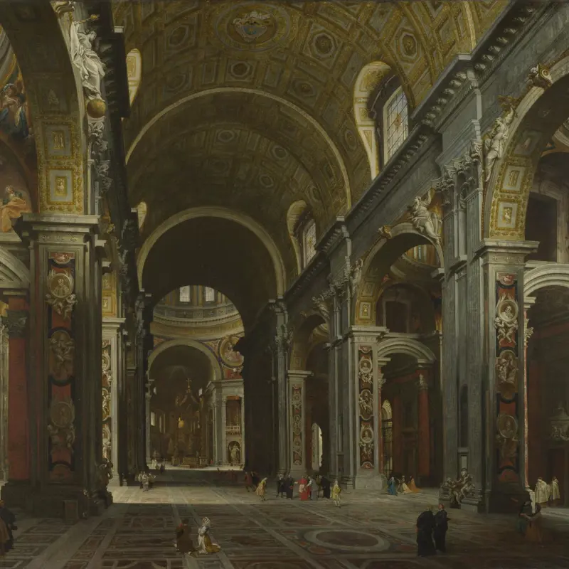 Rome: The Interior of St Peter's