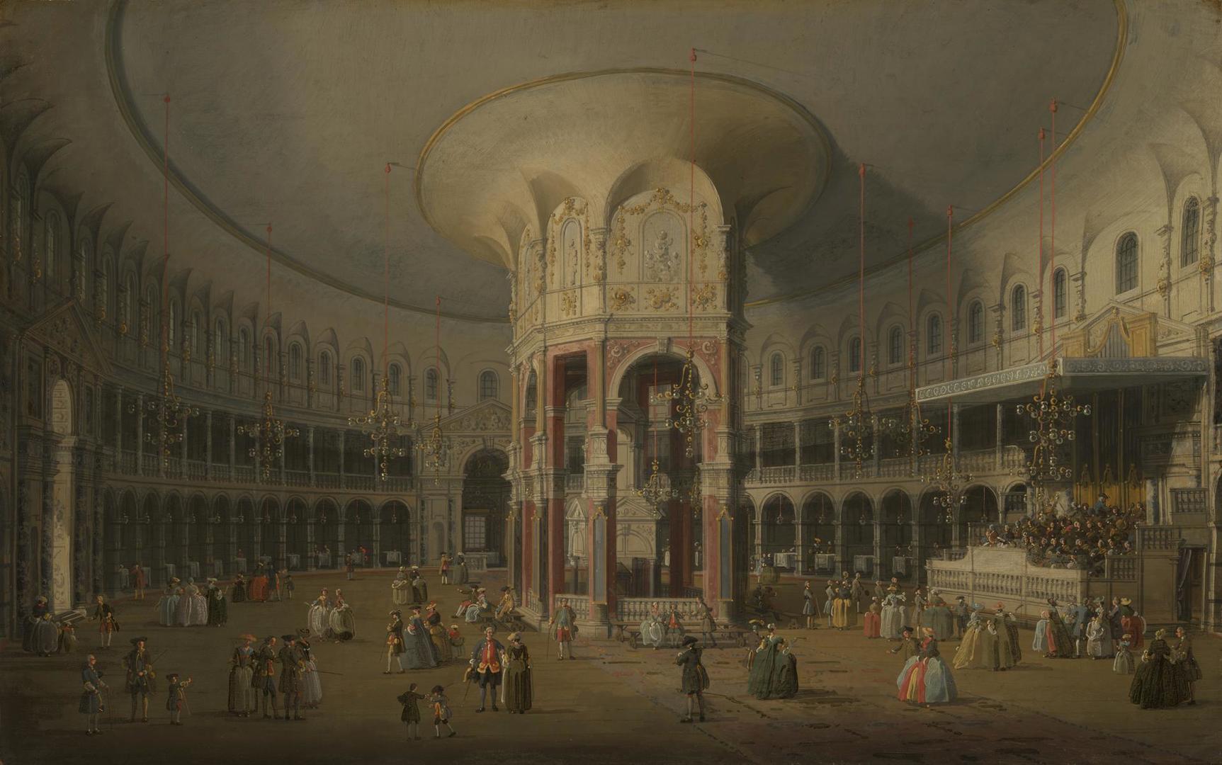 London: Interior of the Rotunda at Ranelagh by Canaletto