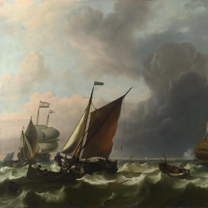 Dutch Men-of-war off Enkhuizen