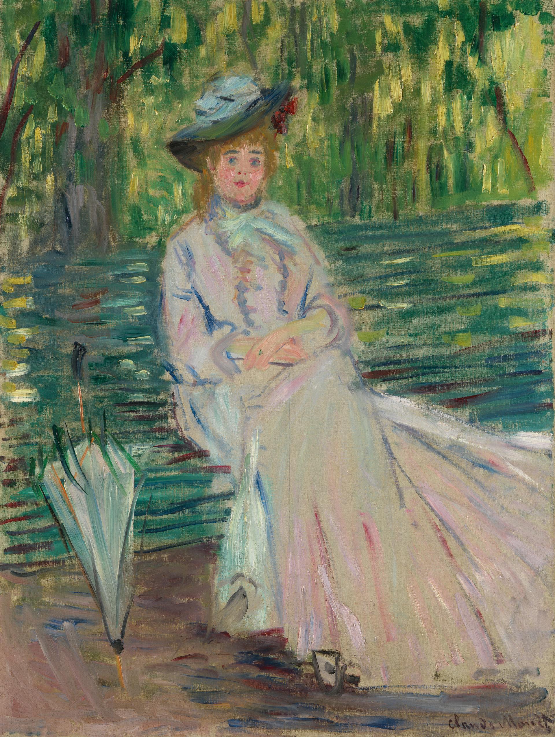 Woman Seated on a Bench