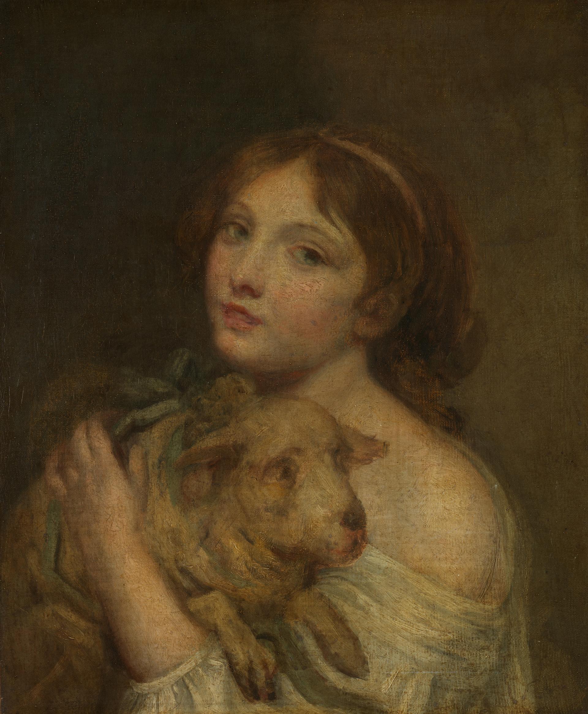 A Girl with a Lamb