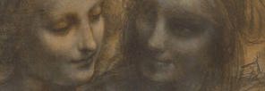 Detail from Leonardo, 'The Virgin and Child with Saint Anne and Saint John the Baptist, about 1499-1500