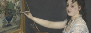 Detail from Edouard Manet: 'Eva Gonzalès', 1870