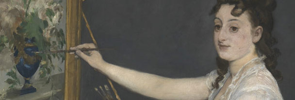 Detail from Edouard Manet, 'Eva Gonzalès', 1870