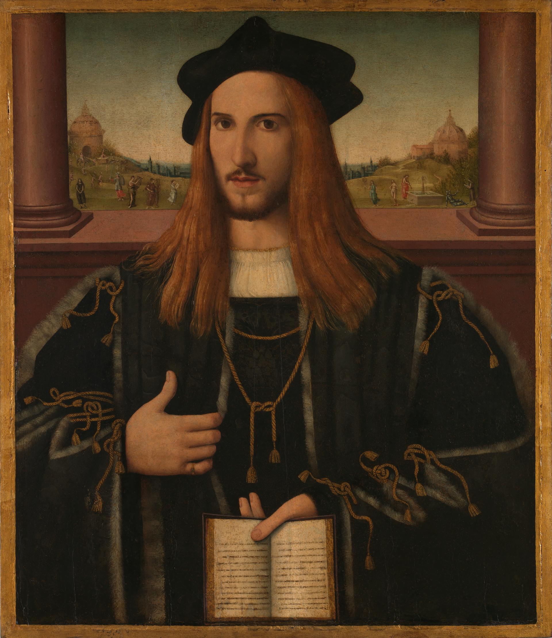 A Young Man with the 'Aeneid' (Alberto III Pio?)