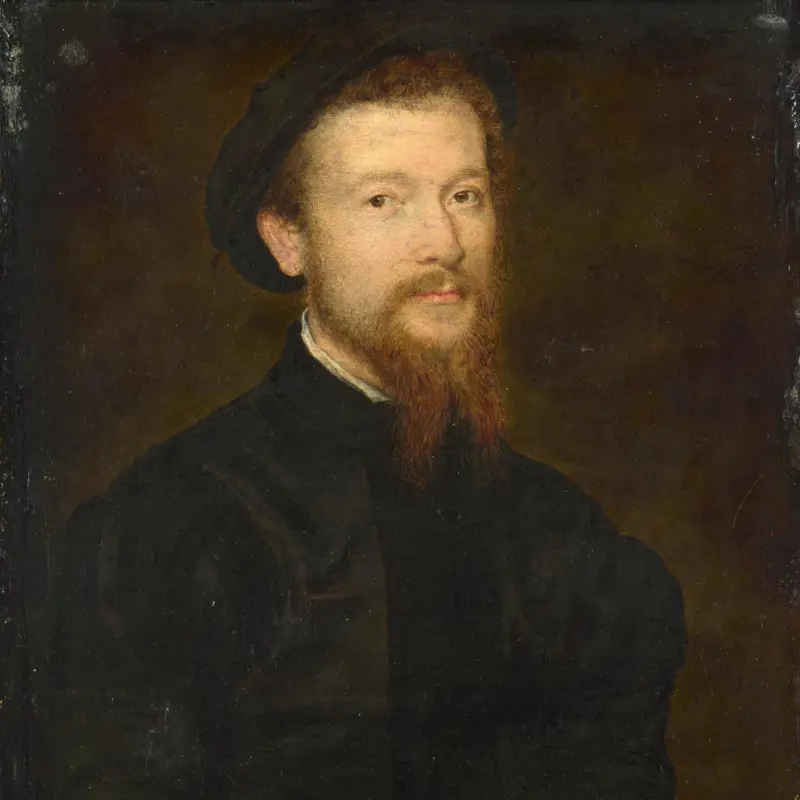 Portrait of a Man holding a Glove