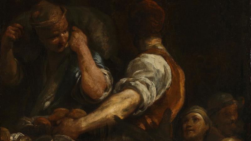 Giuseppe Maria Crespi, 'Peasants with Donkeys', about 1710-15