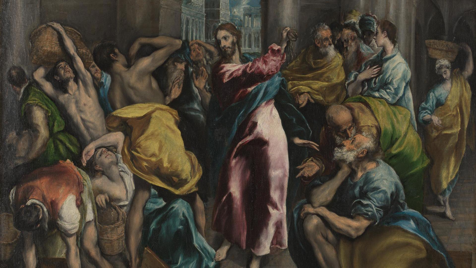 El Greco  Christ driving the Traders from the Temple  NG11