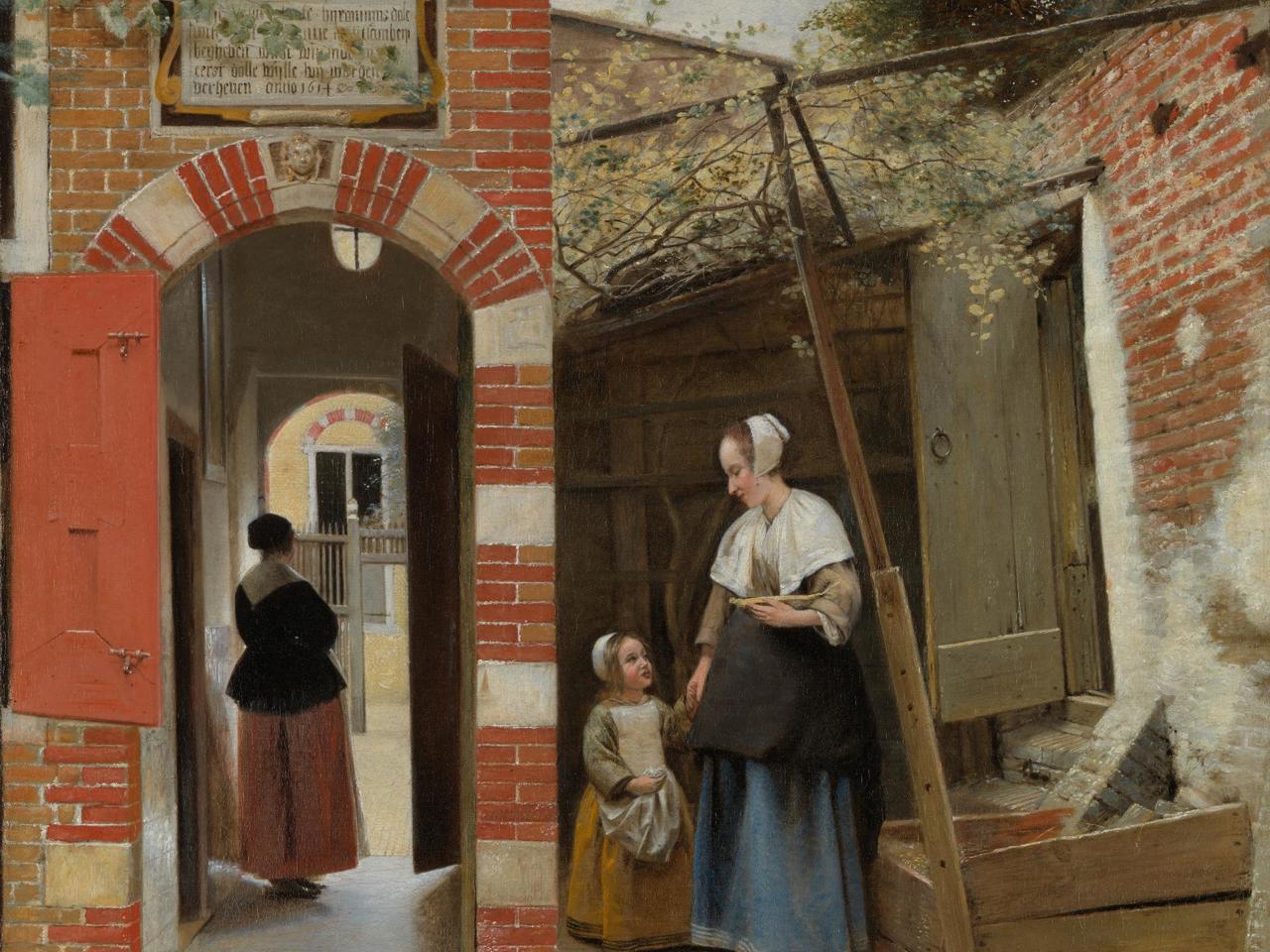 Pieter de Hooch | The Courtyard of a House in Delft | NG835 ...