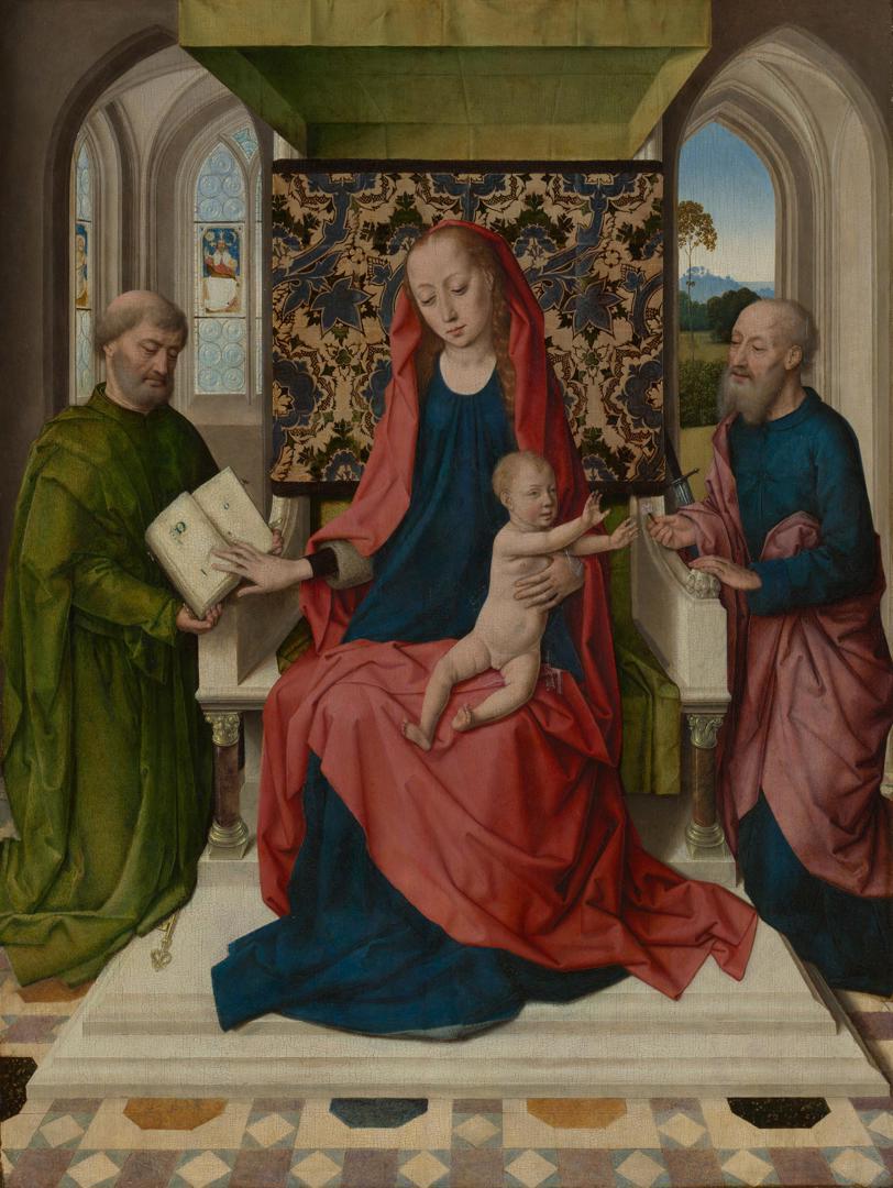 The Virgin and Child with Saint Peter and Saint Paul by Workshop of Dirk Bouts