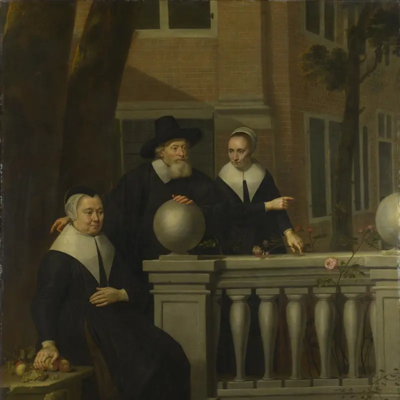 Portrait of an Elderly Man and Two Women